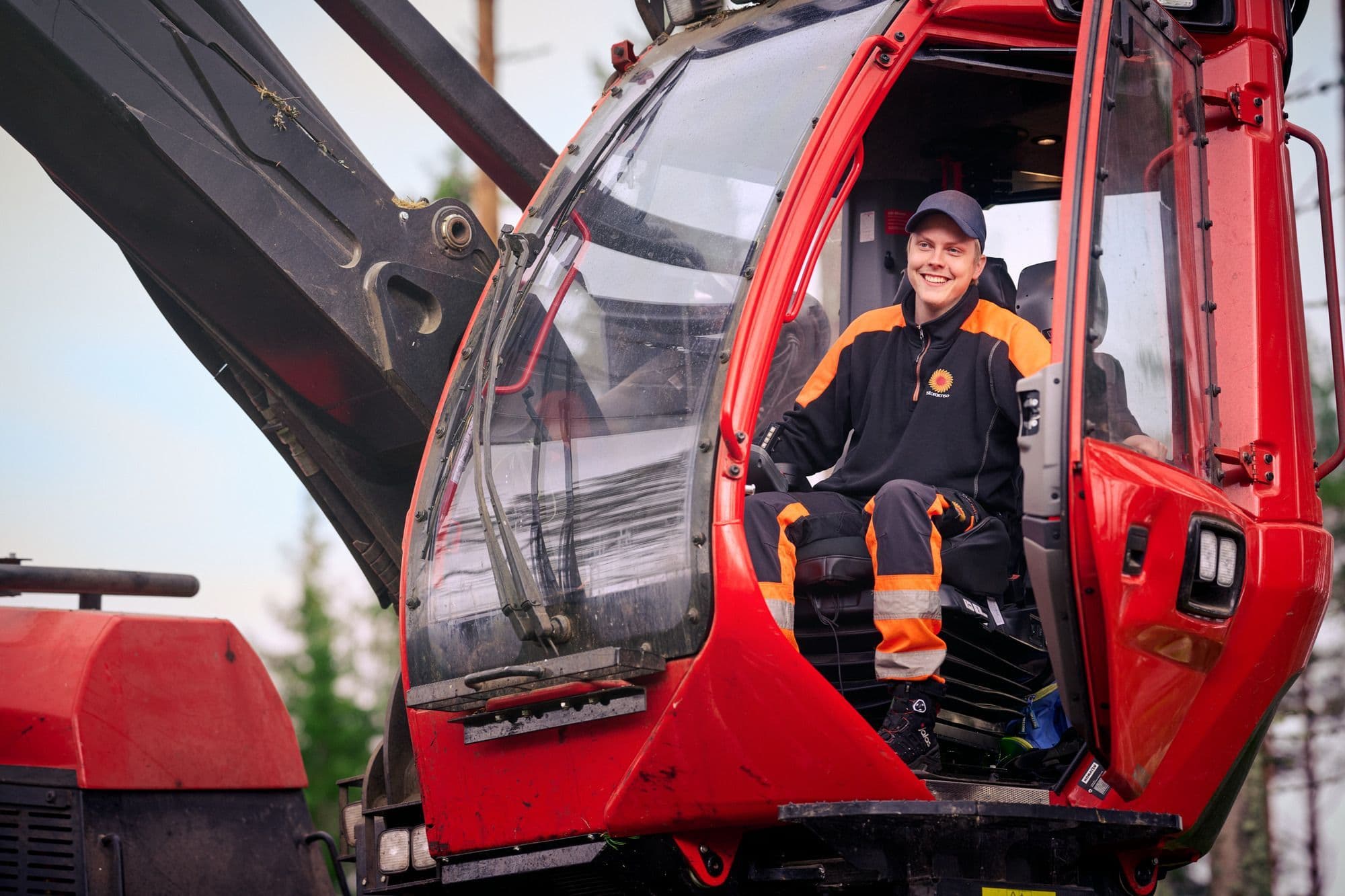 Male machine operator.